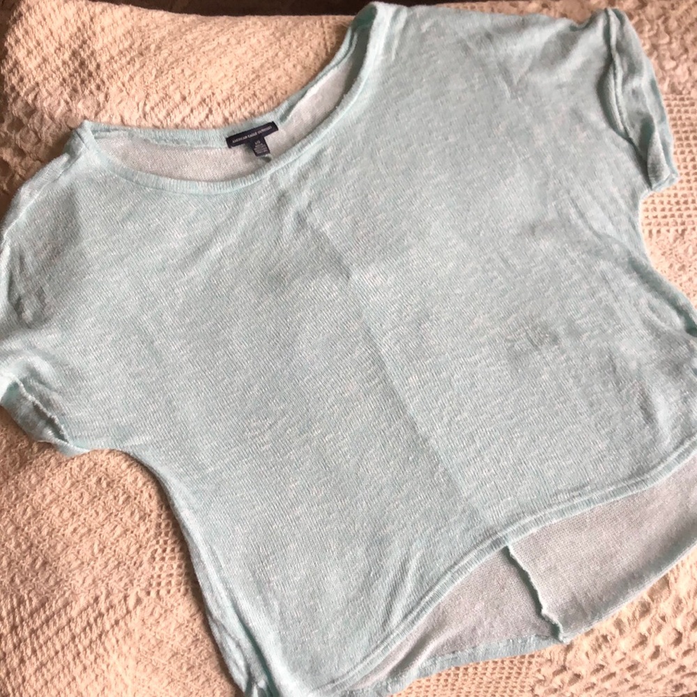 American Eagle Outfitters Light Blue Top